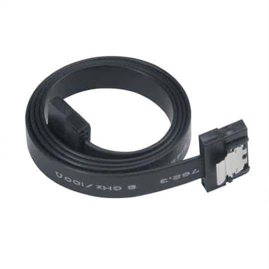 (image for) Akasa PROSLIM 50cm SATA 3 Flat Extension Cable - Black